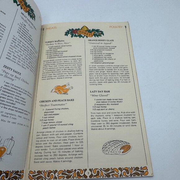 Gems Of Gold With Honey Cookbook Vintage Recipes - Picture 4 of 5